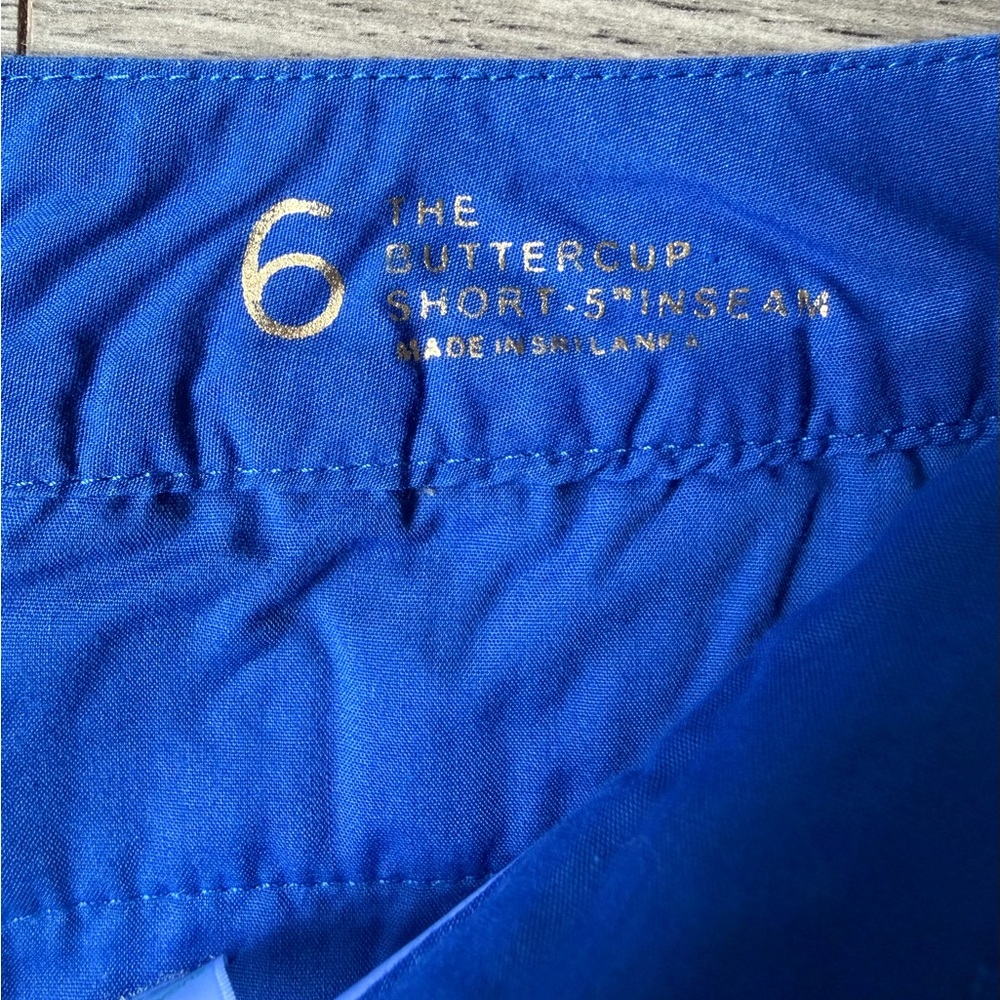 Lilly Pulitzer Royal Blue Scallop Hem Mid Rise Shorts Size 6 - Picture 3 of 6